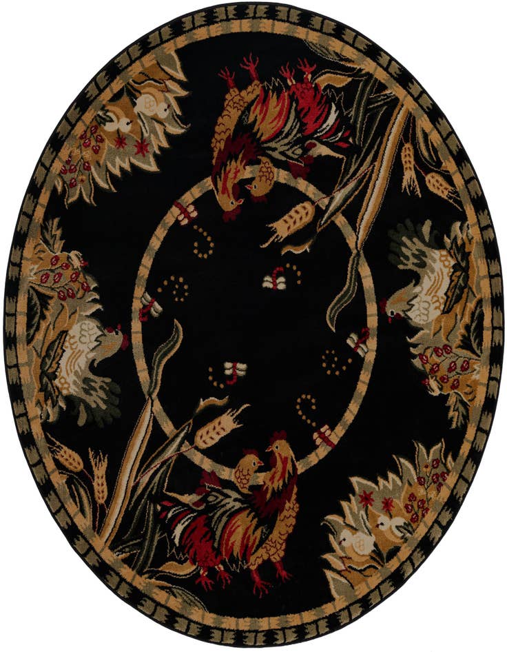 Detail image of 7' x 7' Country Round Rug