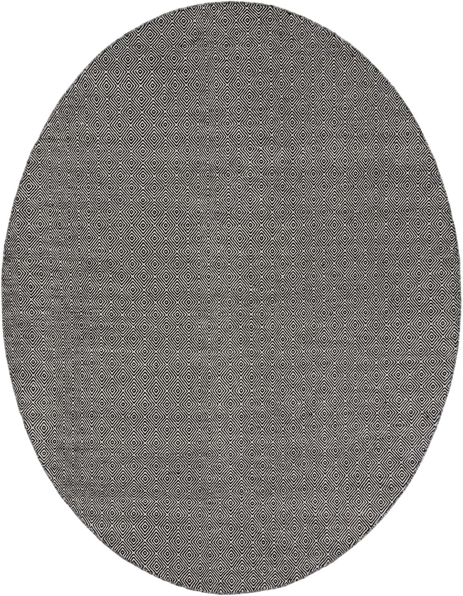 10' x 10' Hand Woven Geo Trellis Flatweave Round Rug