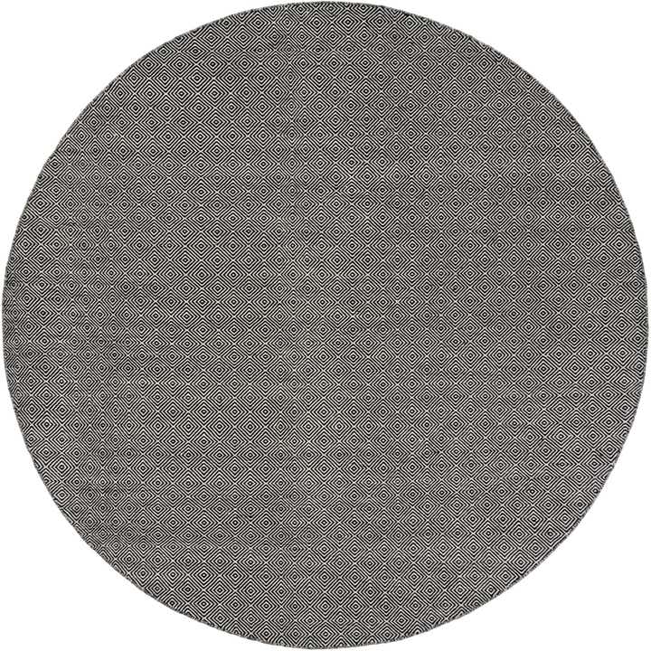10' x 10' Hand Woven Geo Trellis Flatweave Round Rug