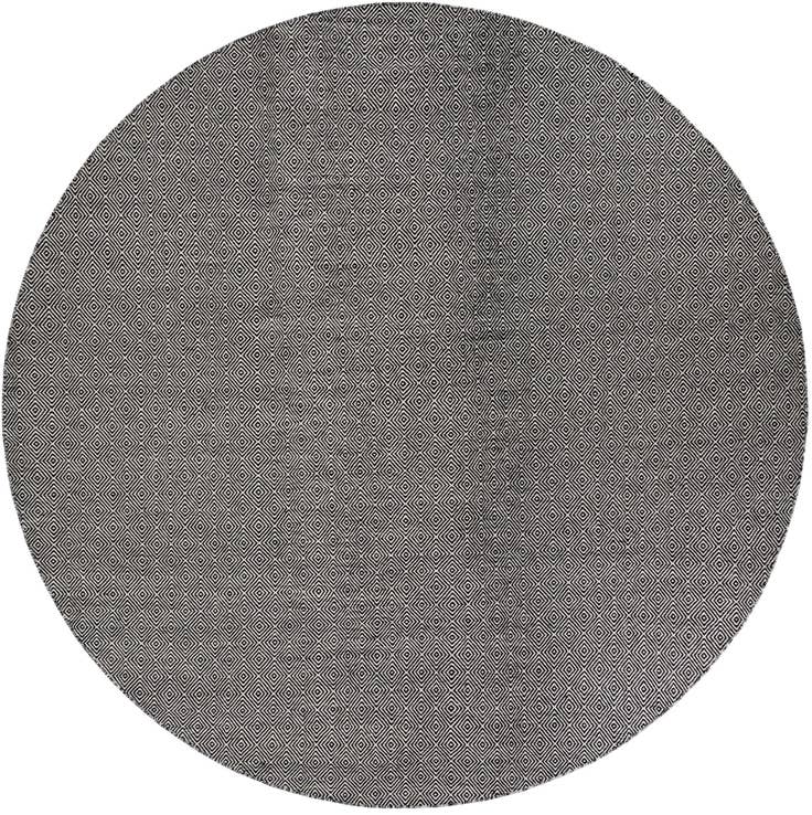 Detail image of 12' x 12' Geo Trellis Flatweave Round Rug