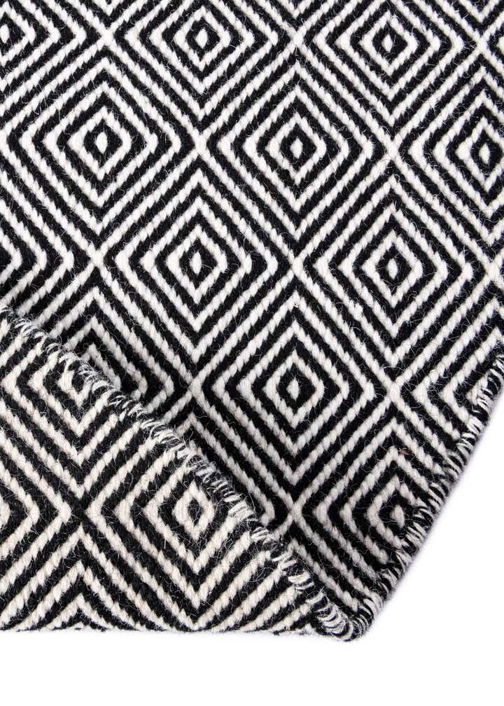 10' x 10' Hand Woven Geo Trellis Flatweave Round Rug