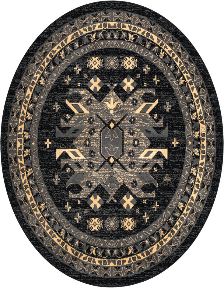 Detail image of 7' 10 x 7' 10 Heris Round Rug