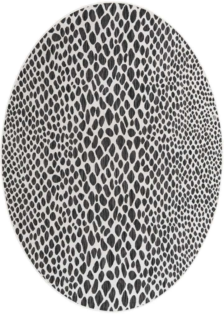 6' 7 x 6' 7 Easy-Clean Jill Zarin Cape Town Indoor / Outdoor Round Rug
