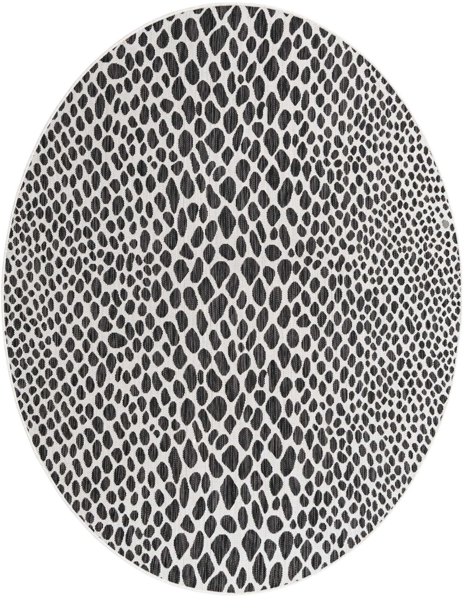 6' 7 x 6' 7 Easy-Clean Jill Zarin Cape Town Indoor / Outdoor Round Rug