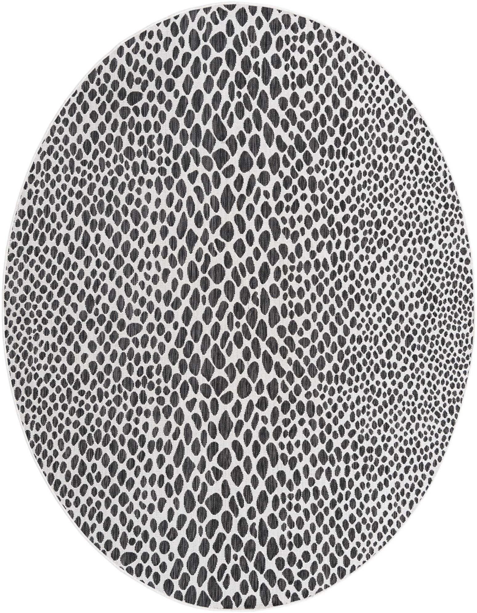7' 10 x 7' 10 Easy-Clean Jill Zarin Cape Town Indoor / Outdoor Round Rug
