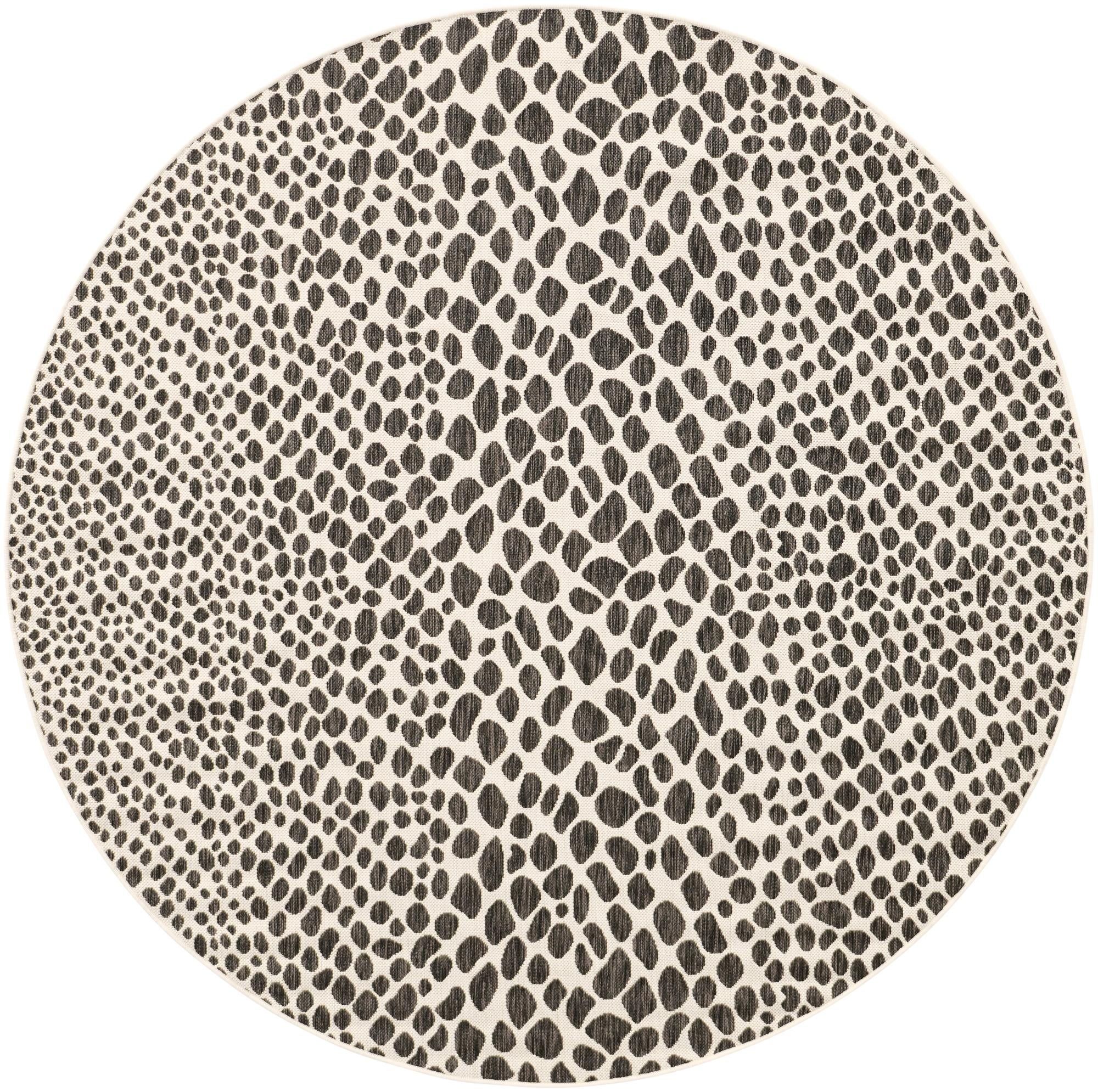 Primary image 7' x 7'  Washable Jill Zarin Indoor / Outdoor Round Rug