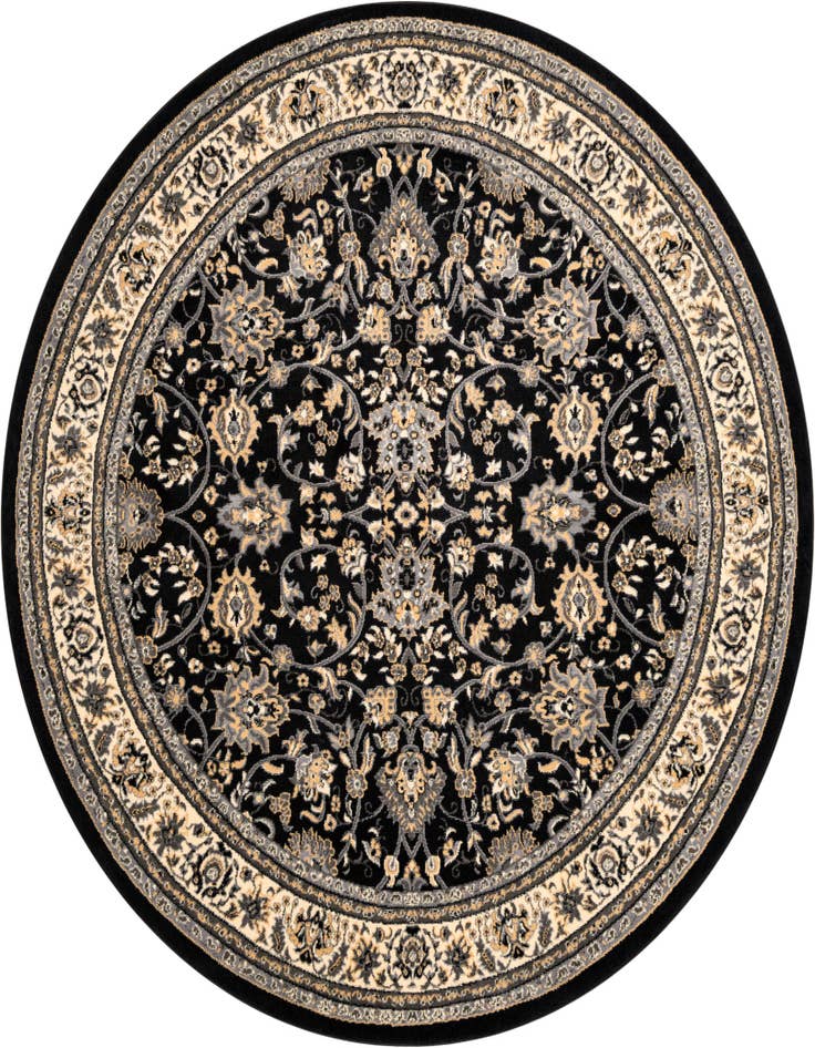 Detail image of 7' 10 x 7' 10 Kashan Design Round Rug