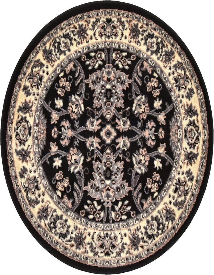 Detail image of 3' x 3' Kashan Design Round Rug