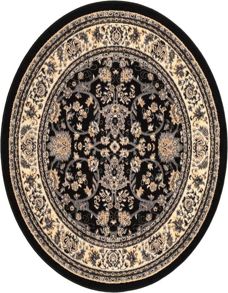 Detail image of 5' 3 x 5' 3 Kashan Design Round Rug