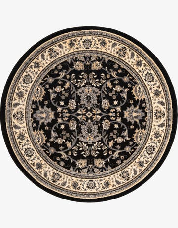 6' x 6' Kashan Design Round Rug