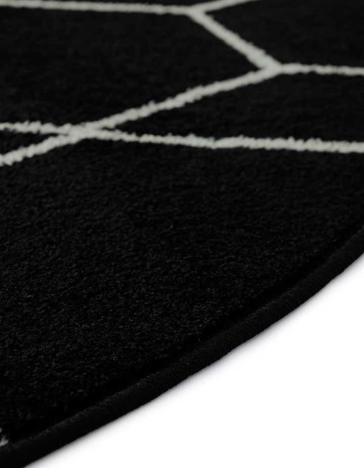 4' x 4' Lattice Frieze Round Rug