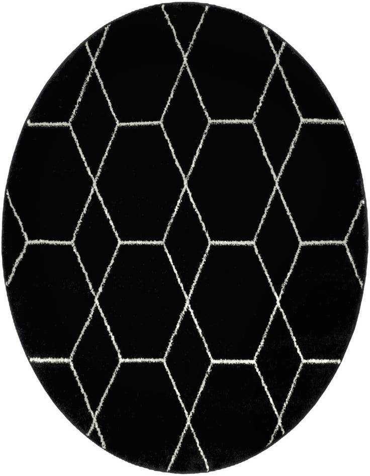 Detail image of 4' x 4' Lattice Frieze Round Rug