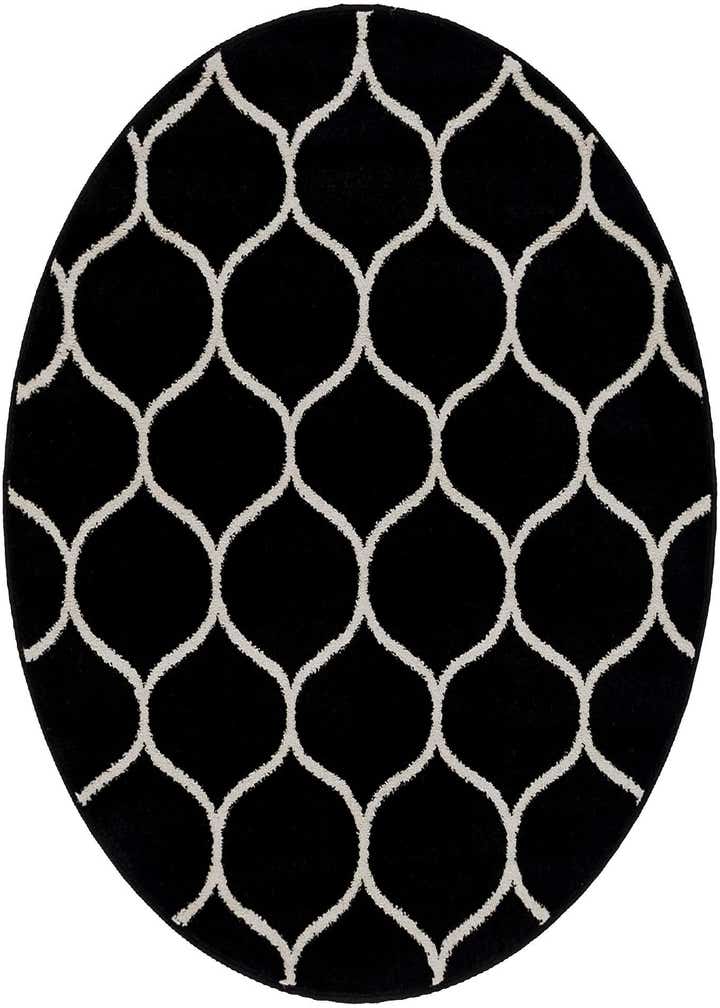4' x 4' Lattice Frieze Round Rug