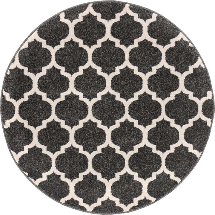 3' x 3' Lattice Round Rug