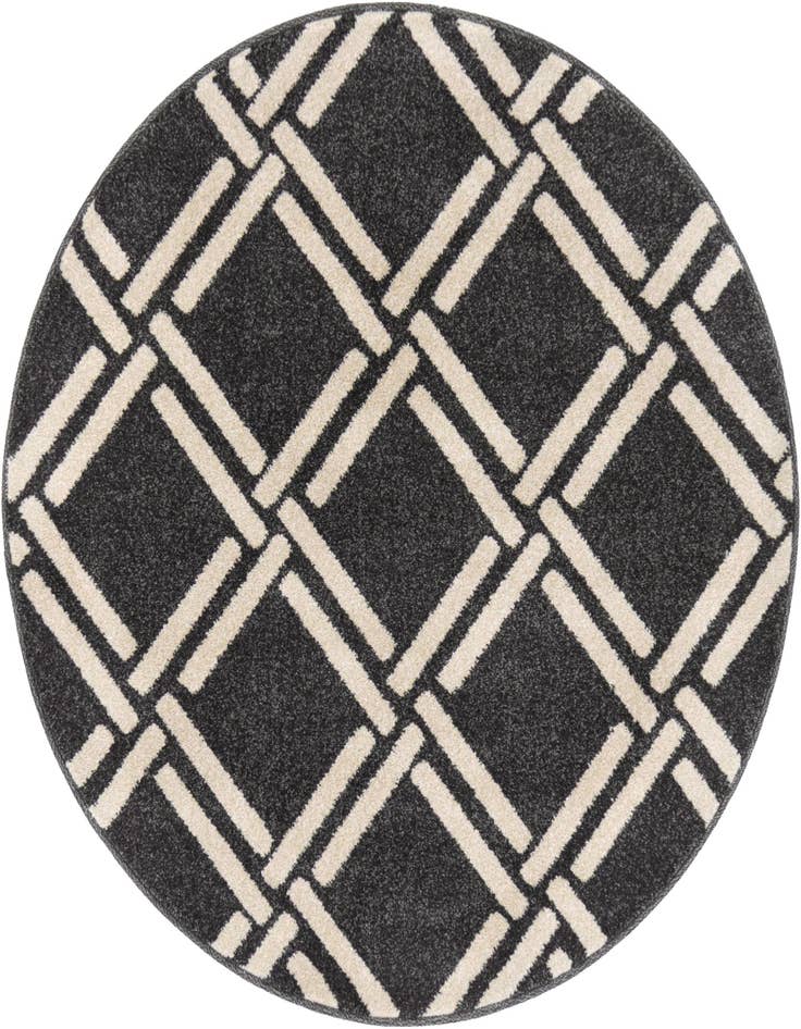 Detail image of 3' 3 x 3' 3 Lattice Round Rug