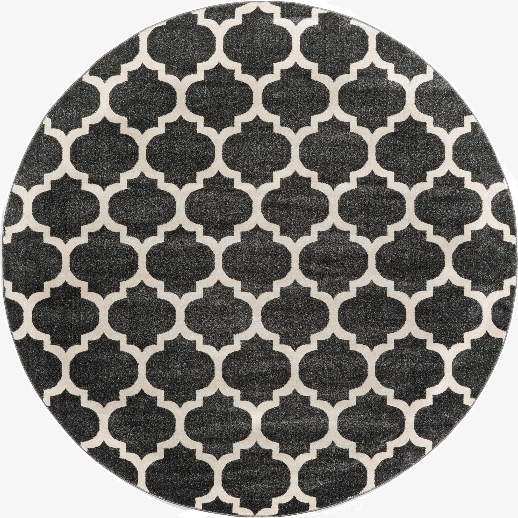 7' 10 x 7' 10 Lattice Round Rug