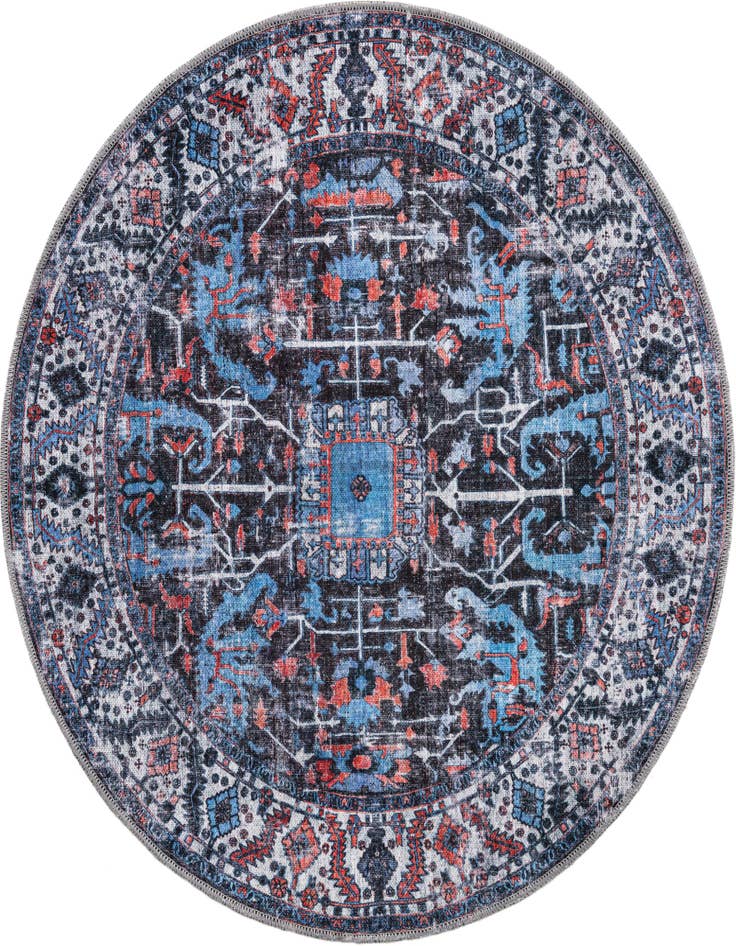 Detail image of 4' x 4' Washable Mangata Round Rug