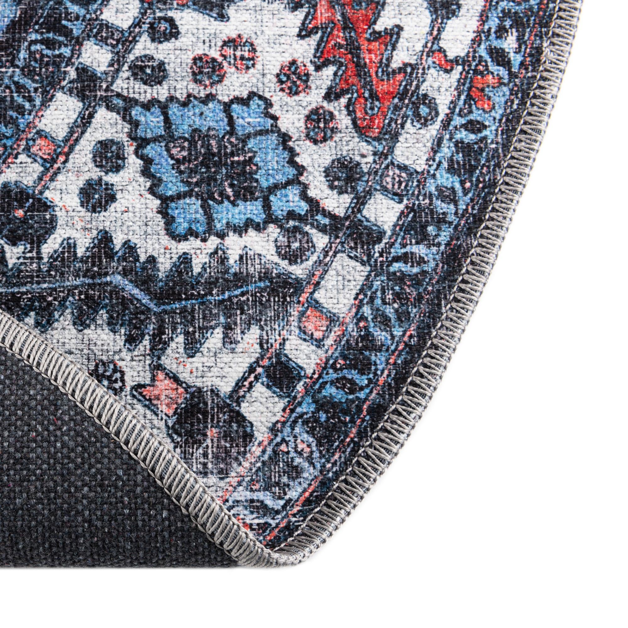 4' x 4' Washable Mangata Round Rug