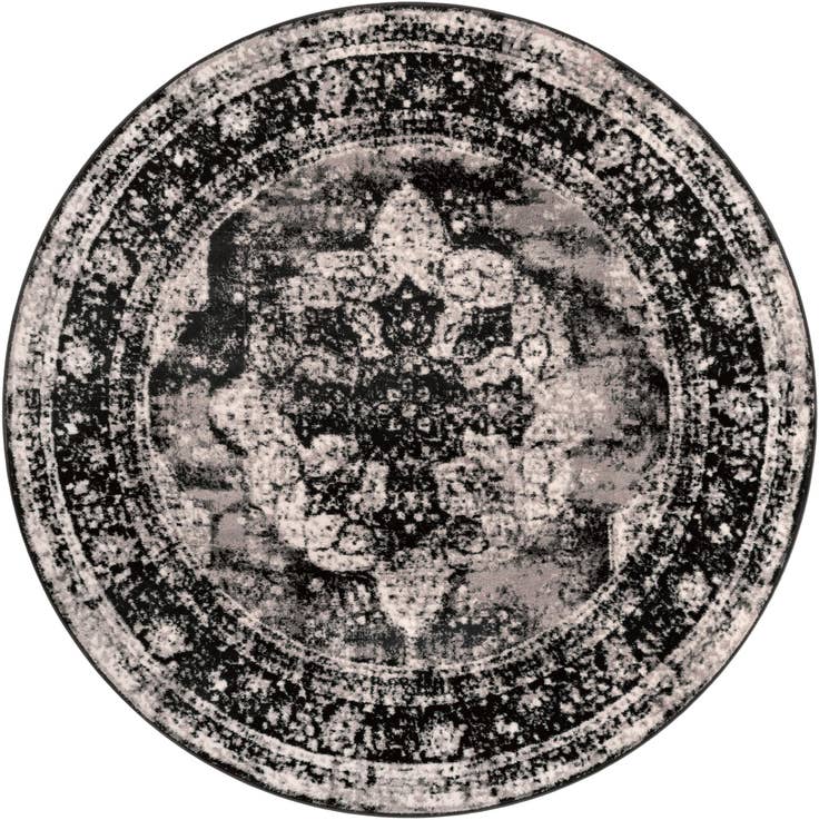 Detailfoto van 185cm x 185cm Monaco Rond Vloerkleed