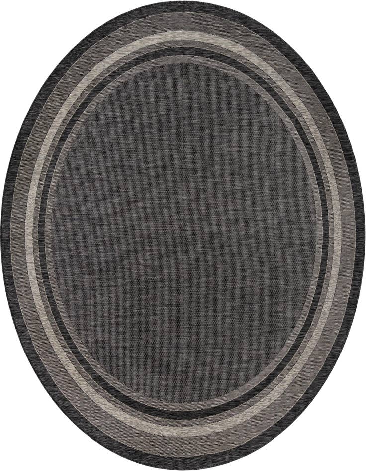Detail image of 10' 8 x 10' 8 Easy-Clean Border Indoor / Outdoor Round Rug