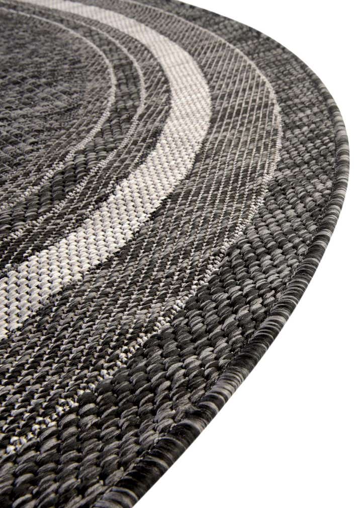 13' x 13' Easy-Clean Border Indoor / Outdoor Round Rug