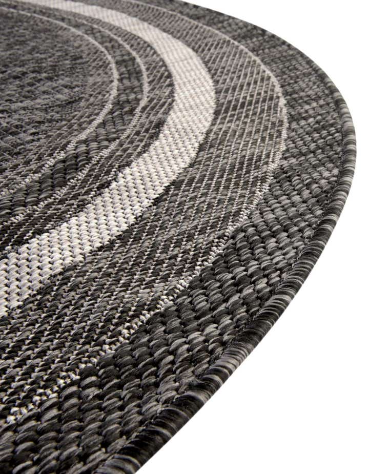 13' x 13' Easy-Clean Border Indoor / Outdoor Round Rug