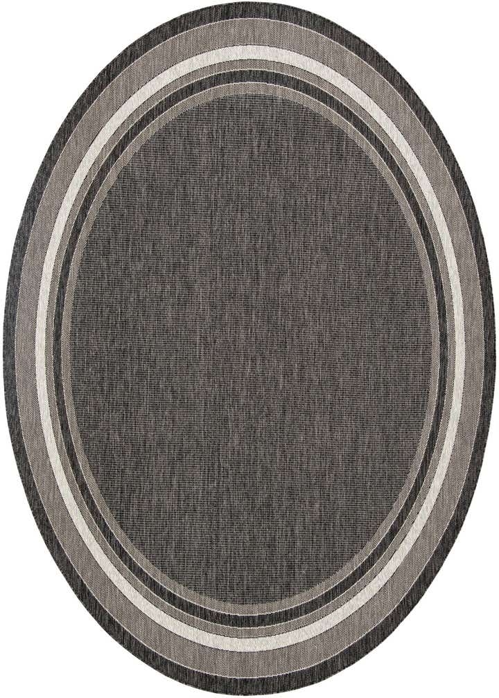 10' x 10' Easy-Clean Border Indoor / Outdoor Round Rug