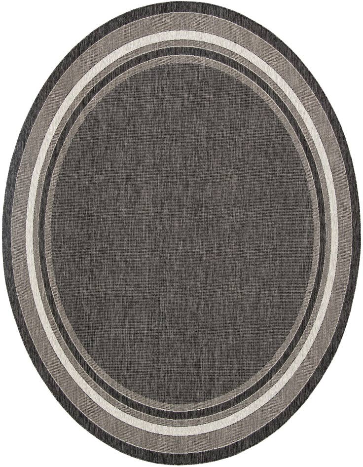 Detail image of 10' x 10' Easy-Clean Border Indoor / Outdoor Round Rug