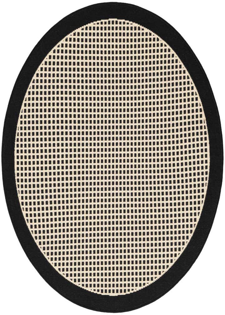 3' x 3' Easy-Clean Border Indoor / Outdoor Round Rug