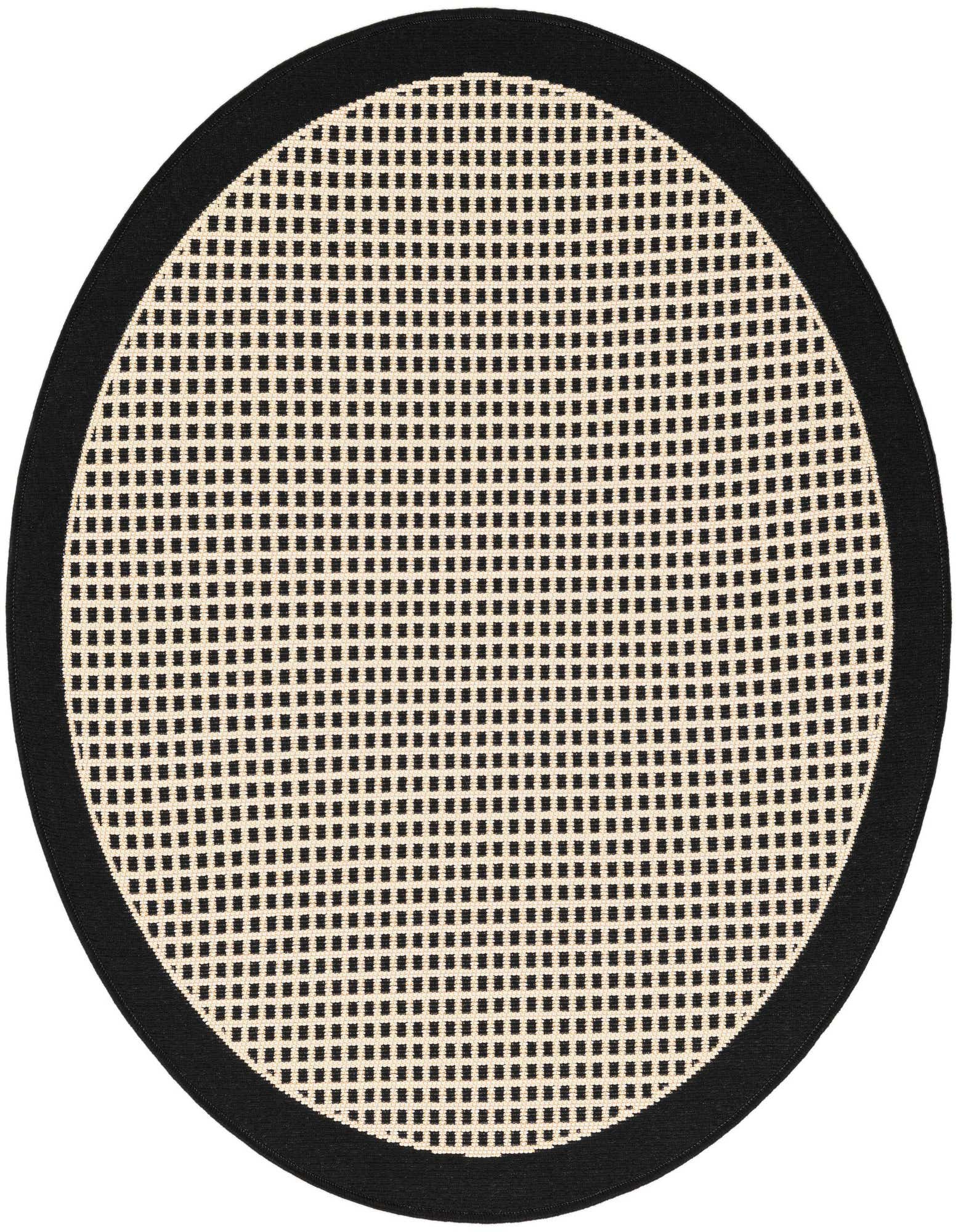3' x 3' Easy-Clean Border Indoor / Outdoor Round Rug