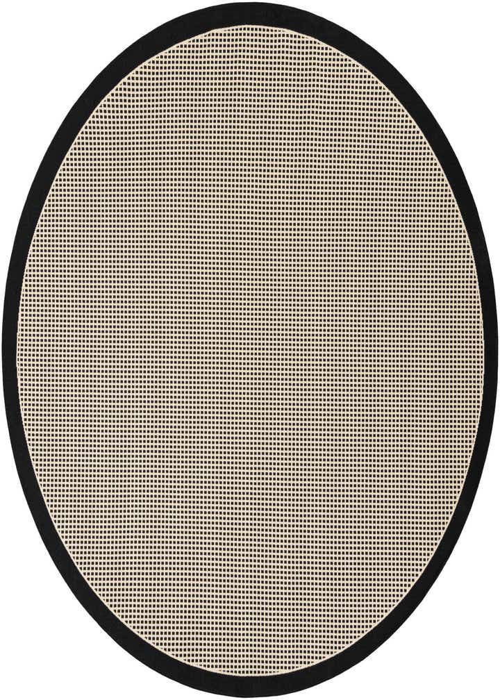7' 10 x 7' 10 Easy-Clean Border Indoor / Outdoor Round Rug