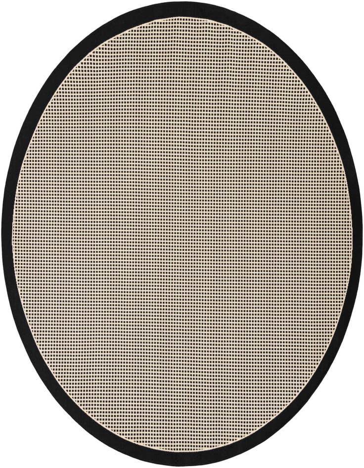 Detail image of 7' 10 x 7' 10 Easy-Clean Border Indoor / Outdoor Round Rug