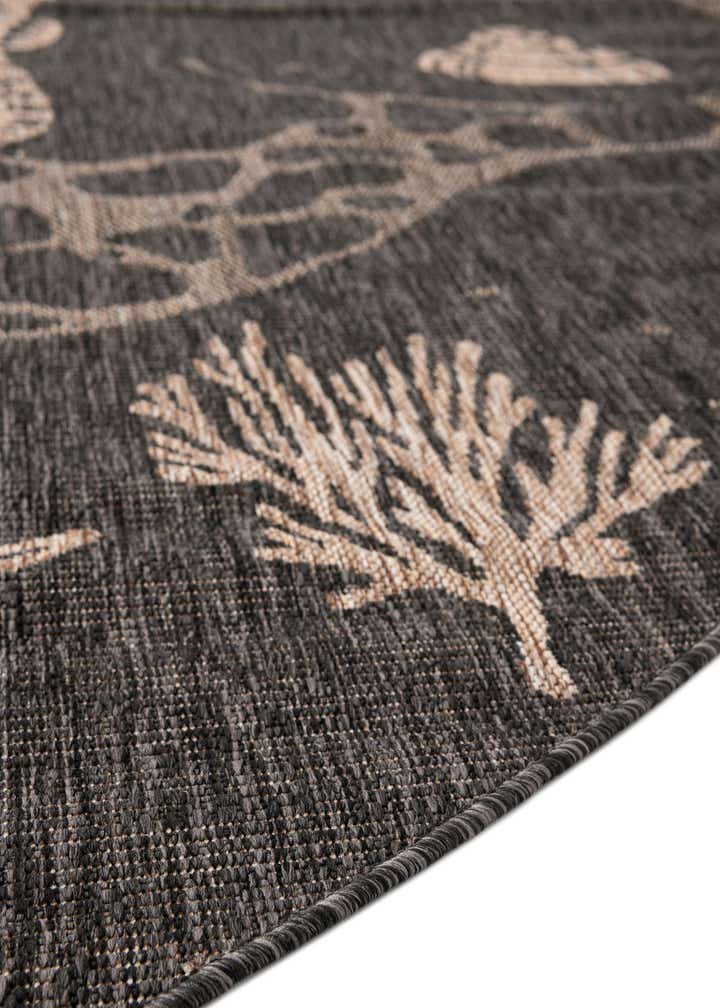 13' x 13' Easy-Clean Coastal Indoor / Outdoor Round Rug