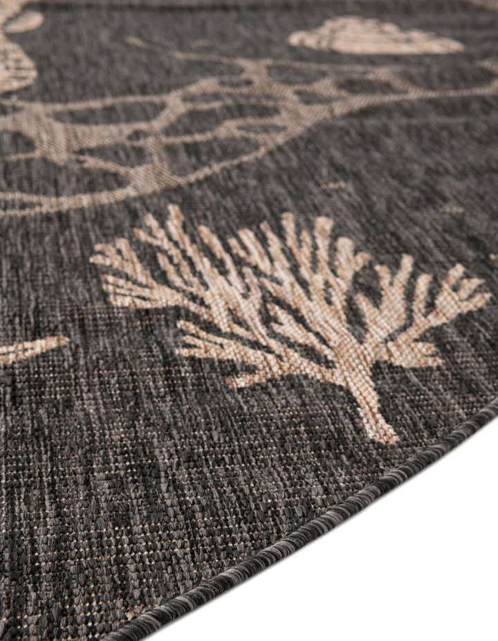 13' x 13' Easy-Clean Coastal Indoor / Outdoor Round Rug