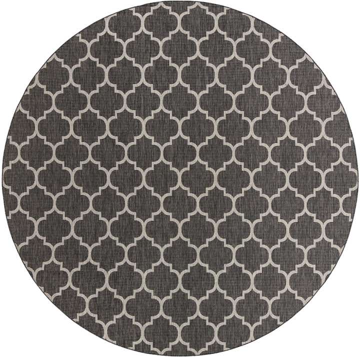 400cm x 400cm Facile à nettoyer Lattice Tapis Intérieur / Extérieur Rond