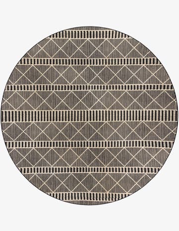 10' x 10' Easy-Clean Lattice Indoor / Outdoor Round Rug