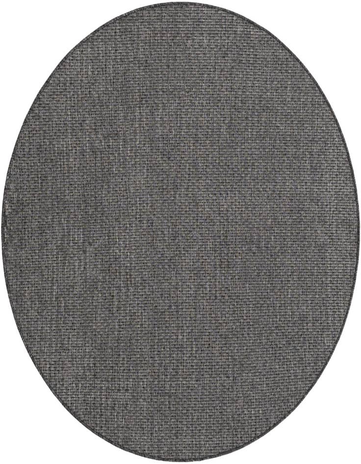 Detail image of 5' 3 x 5' 3 Easy-Clean Solid Indoor / Outdoor Round Rug