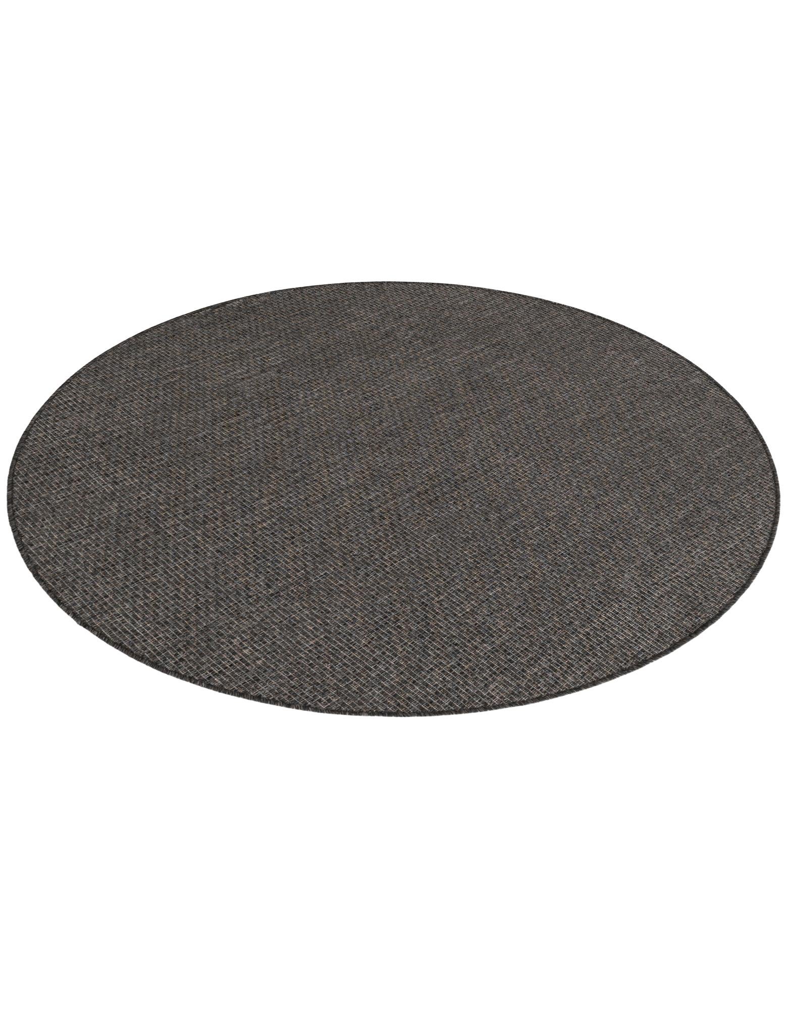 5' 3 x 5' 3 Easy-Clean Solid Indoor / Outdoor Round Rug