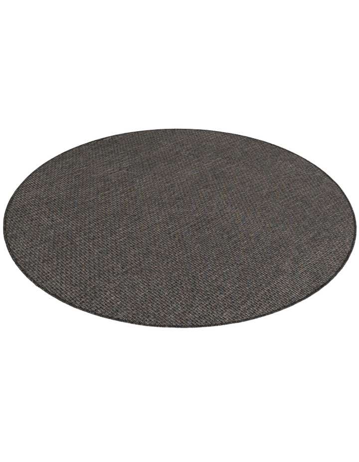5' 3 x 5' 3 Easy-Clean Solid Indoor / Outdoor Round Rug