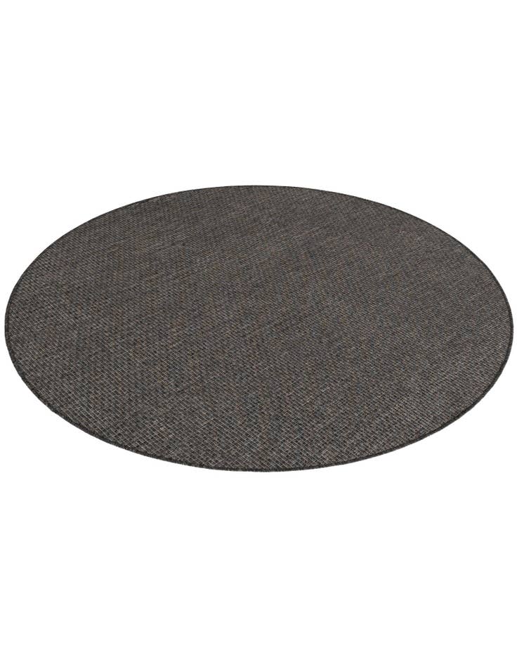 Detail image of 5' 3 x 5' 3 Easy-Clean Solid Indoor / Outdoor Round Rug