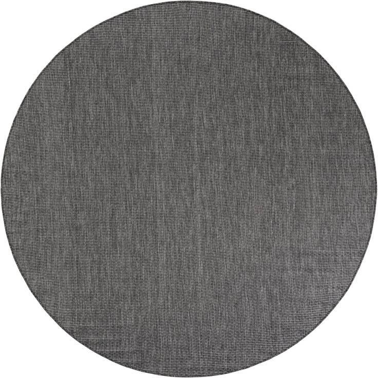 Detail image of 7' 10 x 7' 10 Easy-Clean Solid Indoor / Outdoor Round Rug
