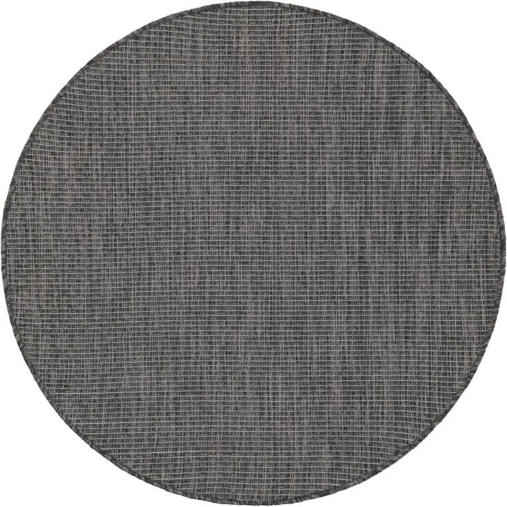 Detail image of 3' x 3' Easy-Clean Solid Indoor / Outdoor Round Rug