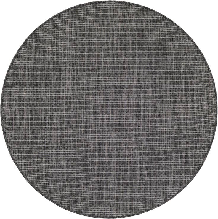 Detail image of 4' x 4' Easy-Clean Solid Indoor / Outdoor Round Rug