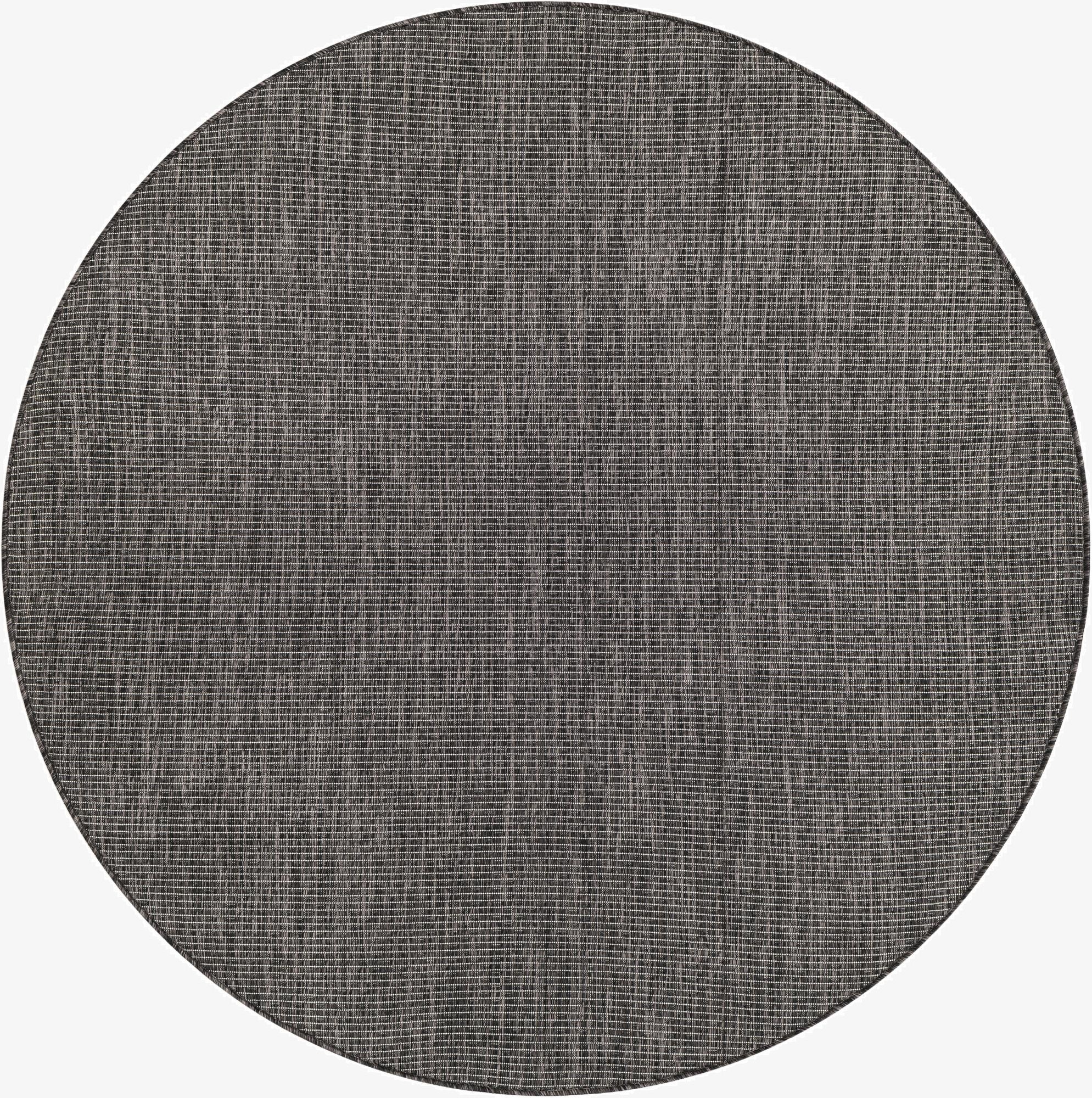 5' 3 x 5' 3  Washable Solid Indoor / Outdoor Round Rug
