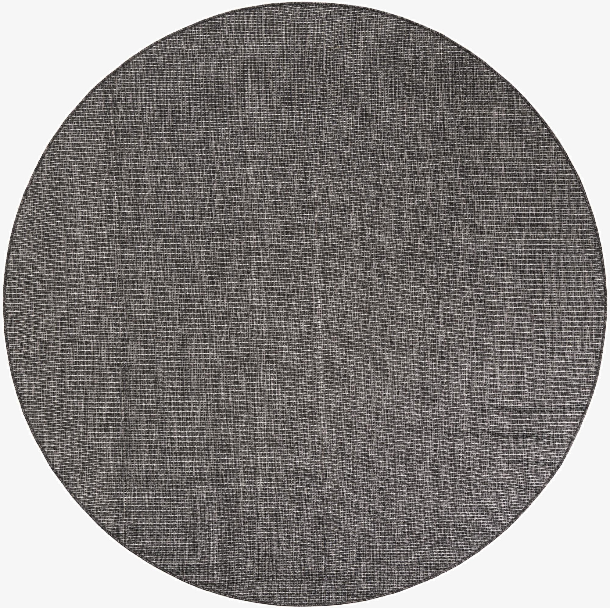 7' 10 x 7' 10  Washable Solid Indoor / Outdoor Round Rug