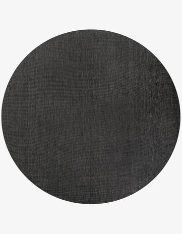 12' x 12' Easy-Clean Solid Indoor / Outdoor Round Rug