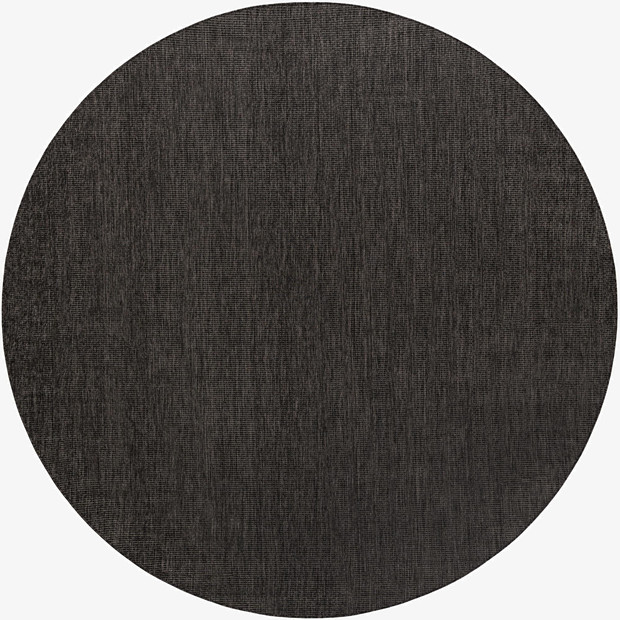 10' x 10'  Washable Solid Indoor / Outdoor Round Rug