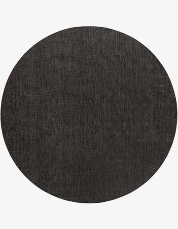 10' x 10' Easy-Clean Solid Indoor / Outdoor Round Rug