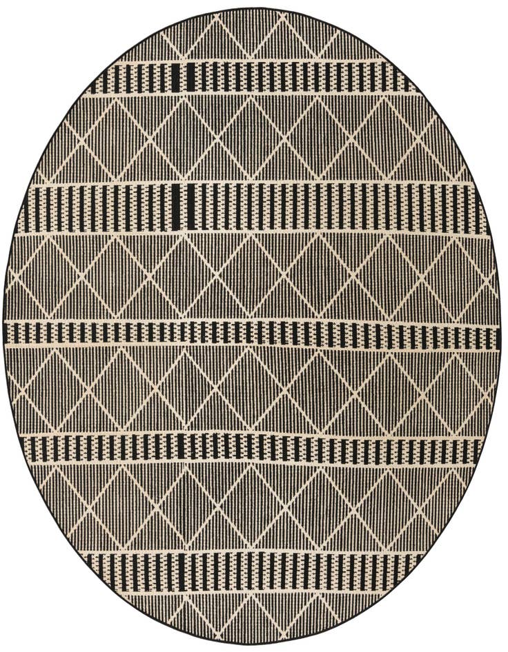 Detail image of 7' 10 x 7' 10 Easy-Clean Trellis Indoor / Outdoor Round Rug