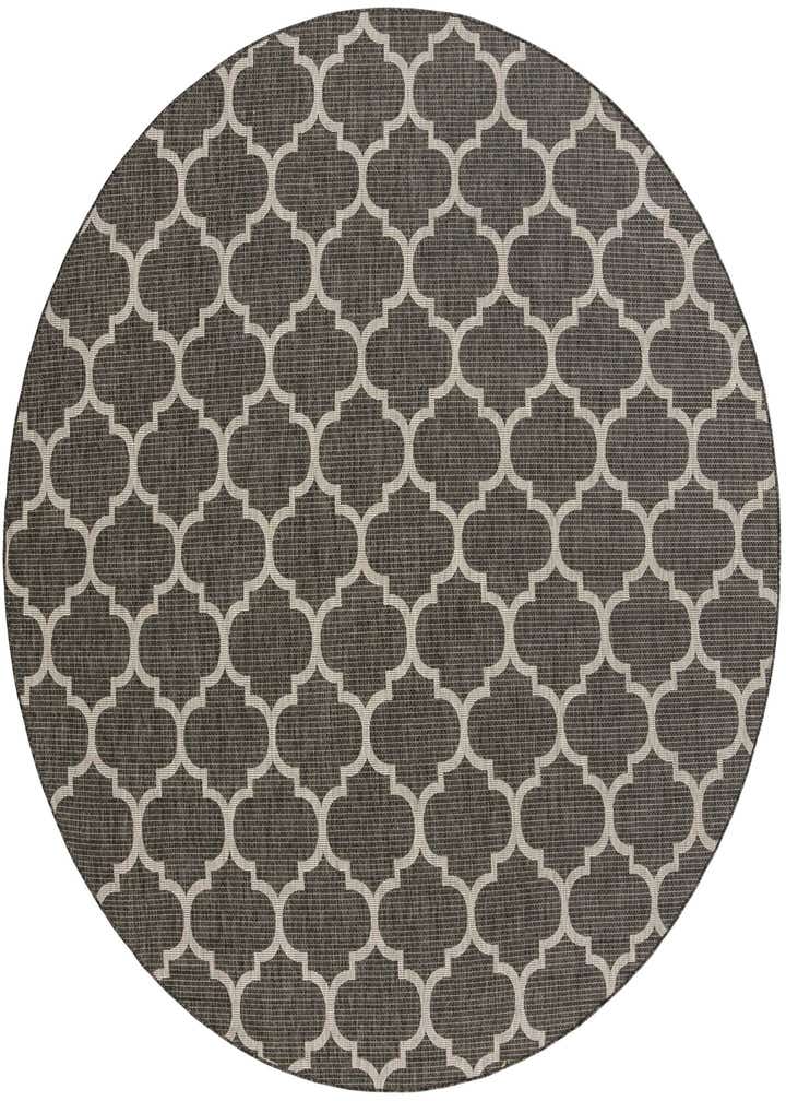 10' 8 x 10' 8 Easy-Clean Trellis Indoor / Outdoor Round Rug